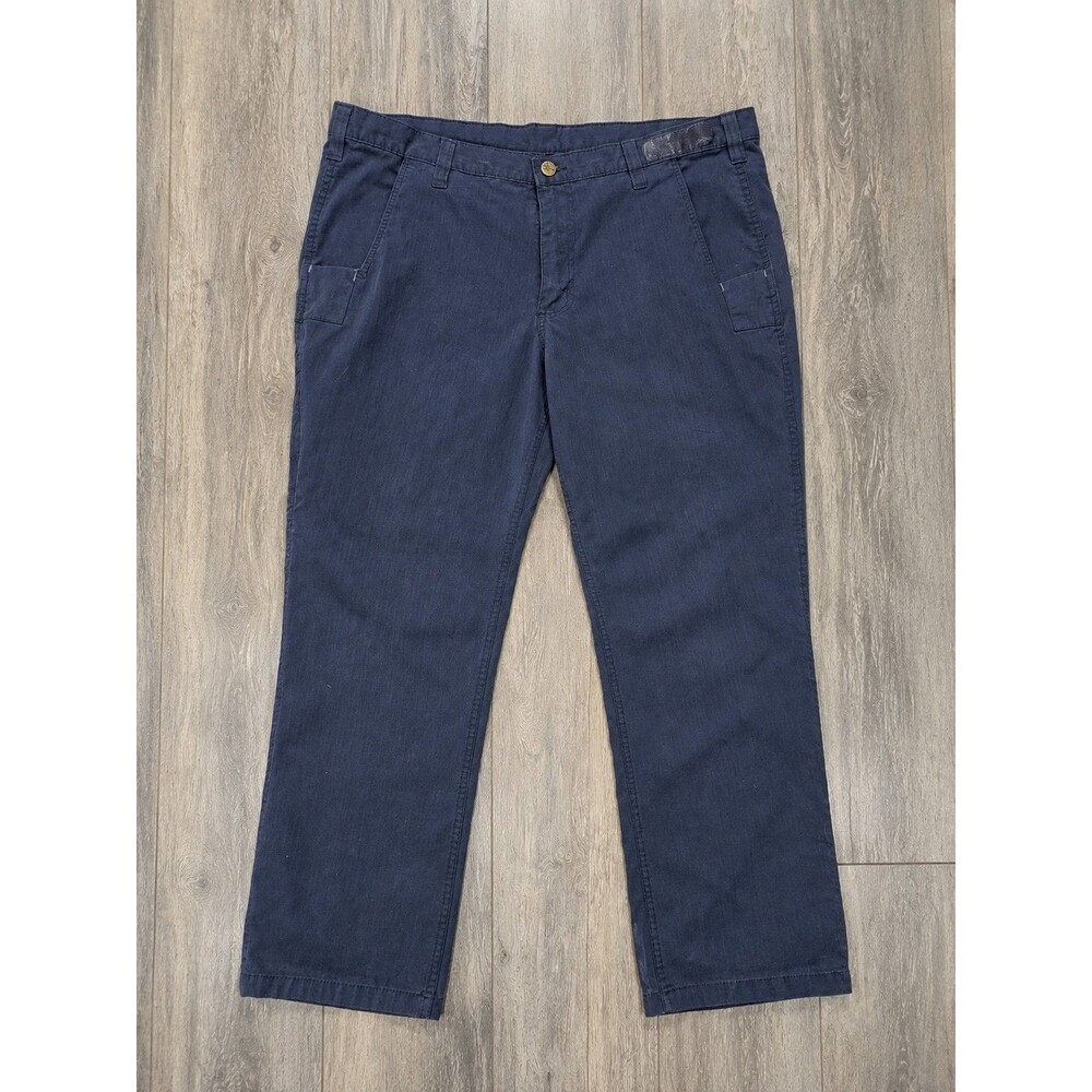 Carhartt 74533-20 Men's 36x30 Navy Relaxed Fit Lightweight Work Pants